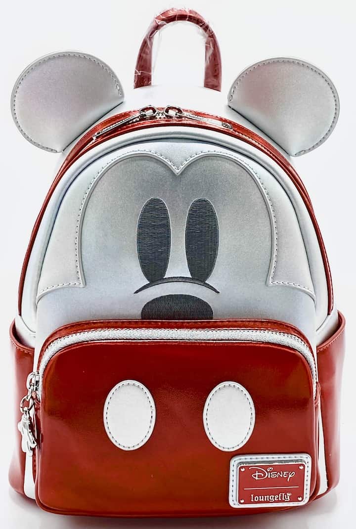 Mickey 100 celebration backpack and wallet Disney Parks 100th Anniversary Mickey Ear Hat Silver Drip  main image 2